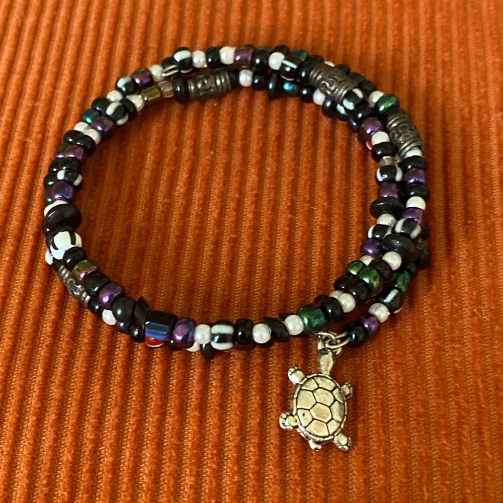 Sea Turtle Beaded Bracelet